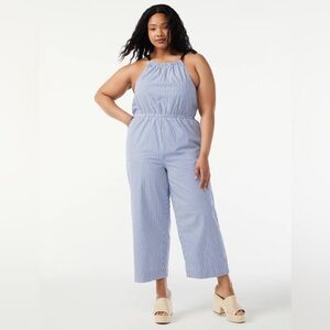 Free Assembly Tie Neck Jumpsuit (worn once)